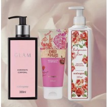 HIDRATANTE CORPORAL GLAM 300ML+ HIDRATANTE EMILLY IN PARIS+ HIDRATANTE BULGARIAN(PROMO) 39%