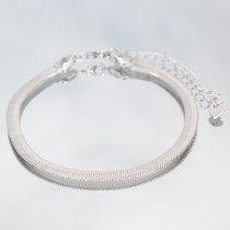 Pulseira Av305 Rodio Branco 4mm 16+ 5cm