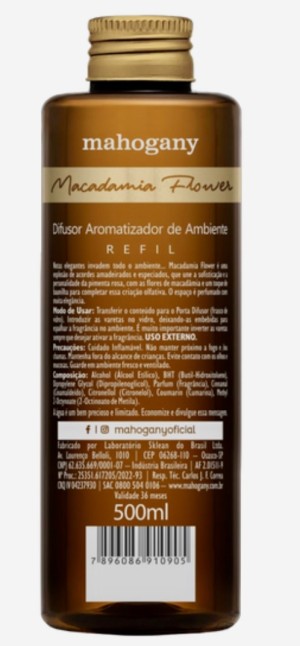 REFIL DE DIFUSOR DE AMBIENTE MACADAMIA FLOWER 500ML