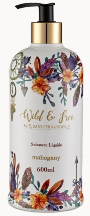  Sabonete LIQUIDO WILD & FREE BY DANI FERNANDES 600ML