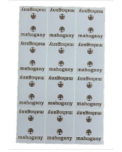 12 Unidades Etiquetas Presente Mahogany